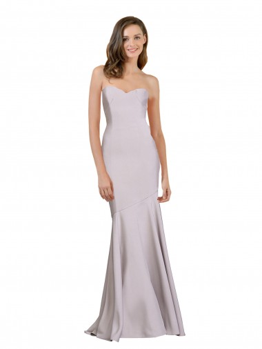 Crepe Mermaid Bridesmaid Dress / Prom Dress with Low Back Bristol